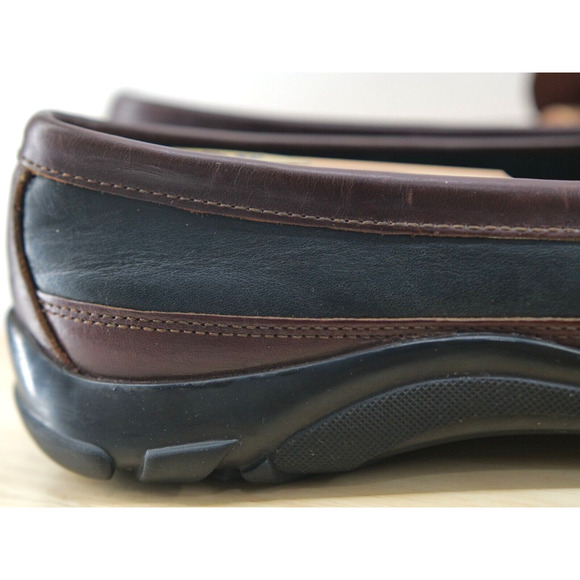 Allen Edmonds Boulder Venetian Driving Black/Brown Loafers Men\'s‎ SZ 9.5D main image 7